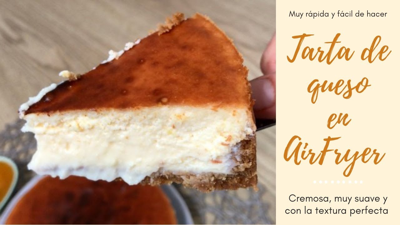 TARTA DE QUESO EN FREIDORA DE AIRE🍰 La CHEESECAKE más Fácil, Rápida y Deliciosa🤤