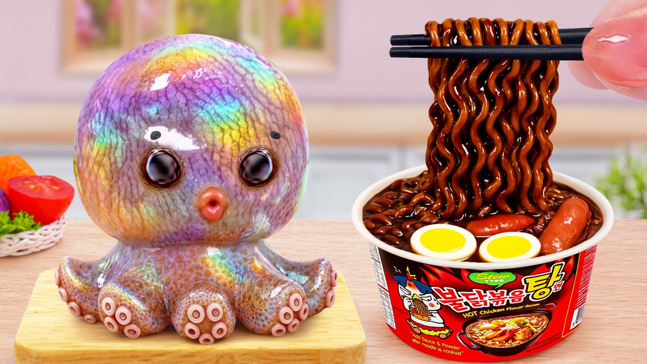Best of Food 🐙 How To Cook Miniature Crispy Fried Octopus The Best Seafood Recipes 🌮 Sunny Tiny Fo