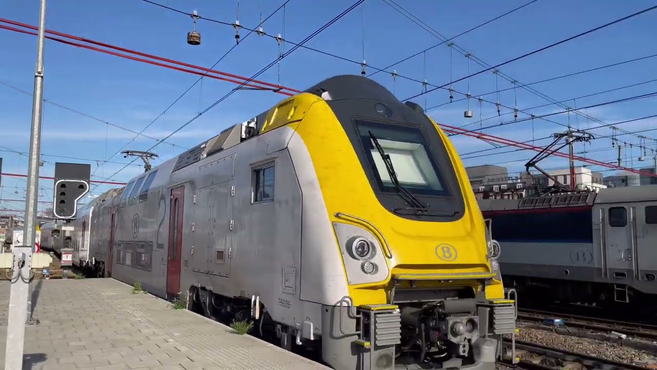 Quelques trains à Bruxelles-Midi ( description )