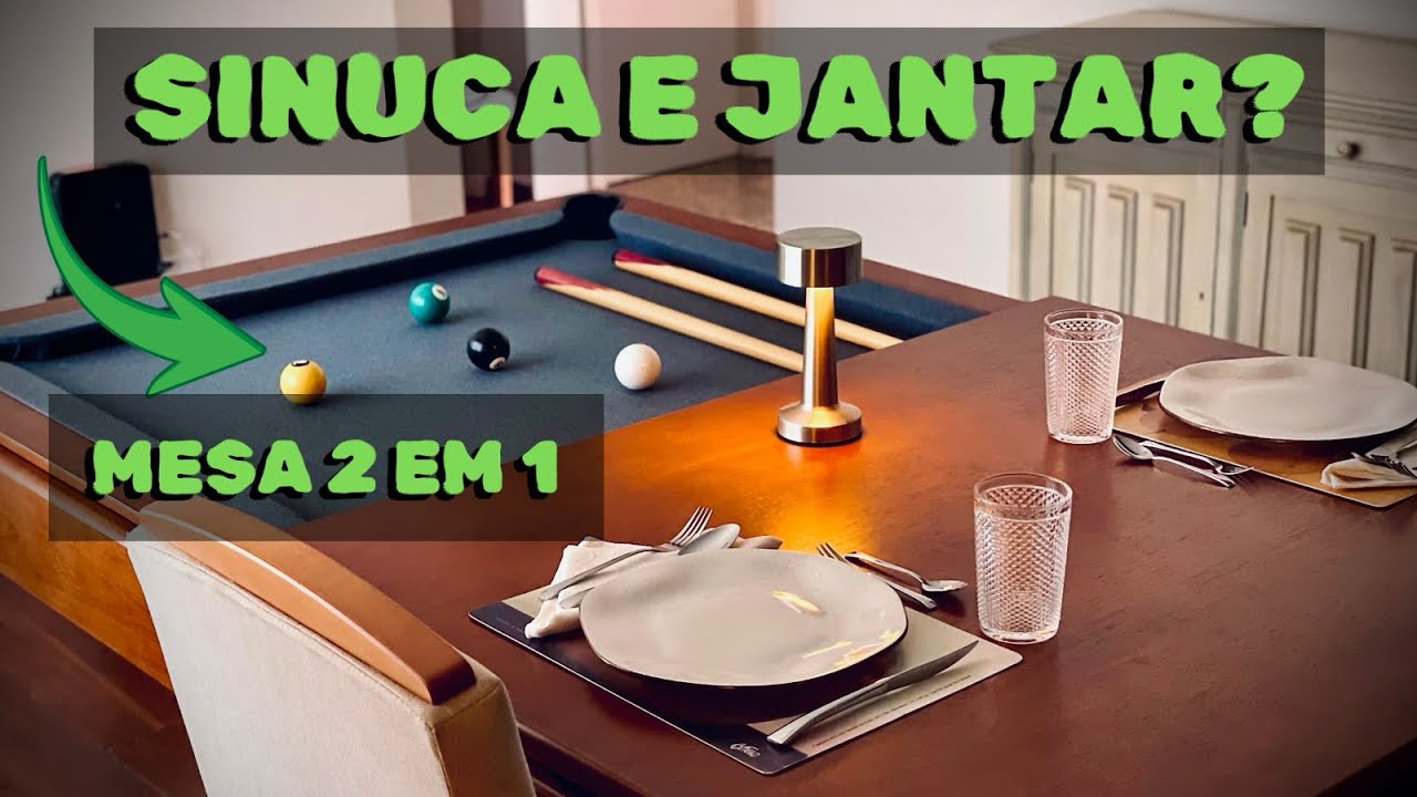 Compramos uma Mesa de Sinuca que Vira Mesa de Jantar - Vale Mesmo a Pena?
