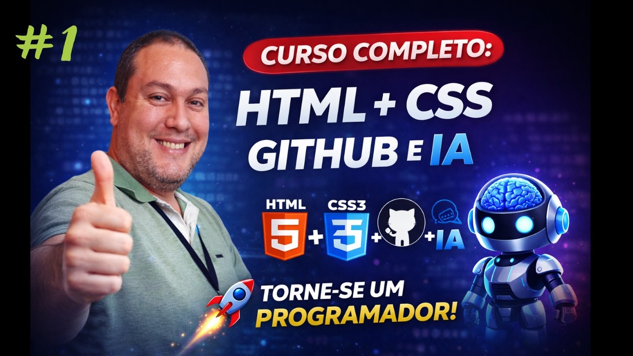Do Zero ao Programador Web | HTML, CSS, GitHub e IA na Prática - #1