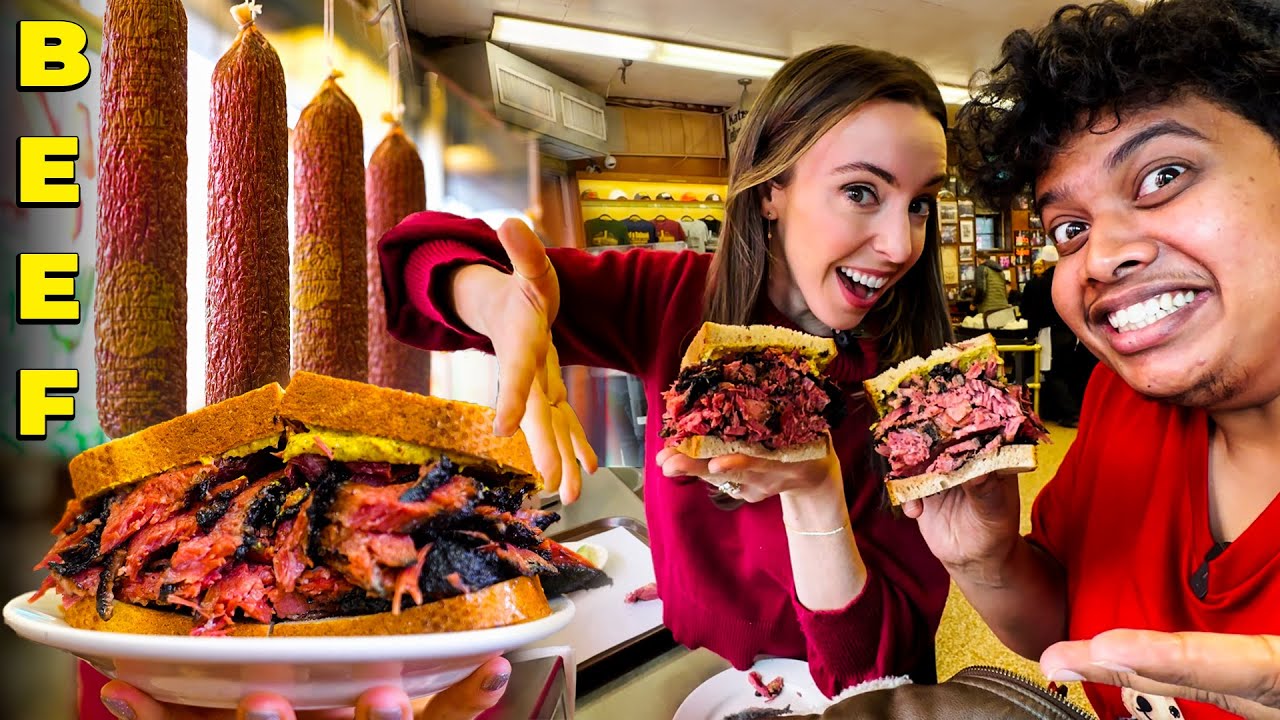 ₹2500 Beef Sandwich With Sarah | Newyork 🇺🇲 - Irfan's View