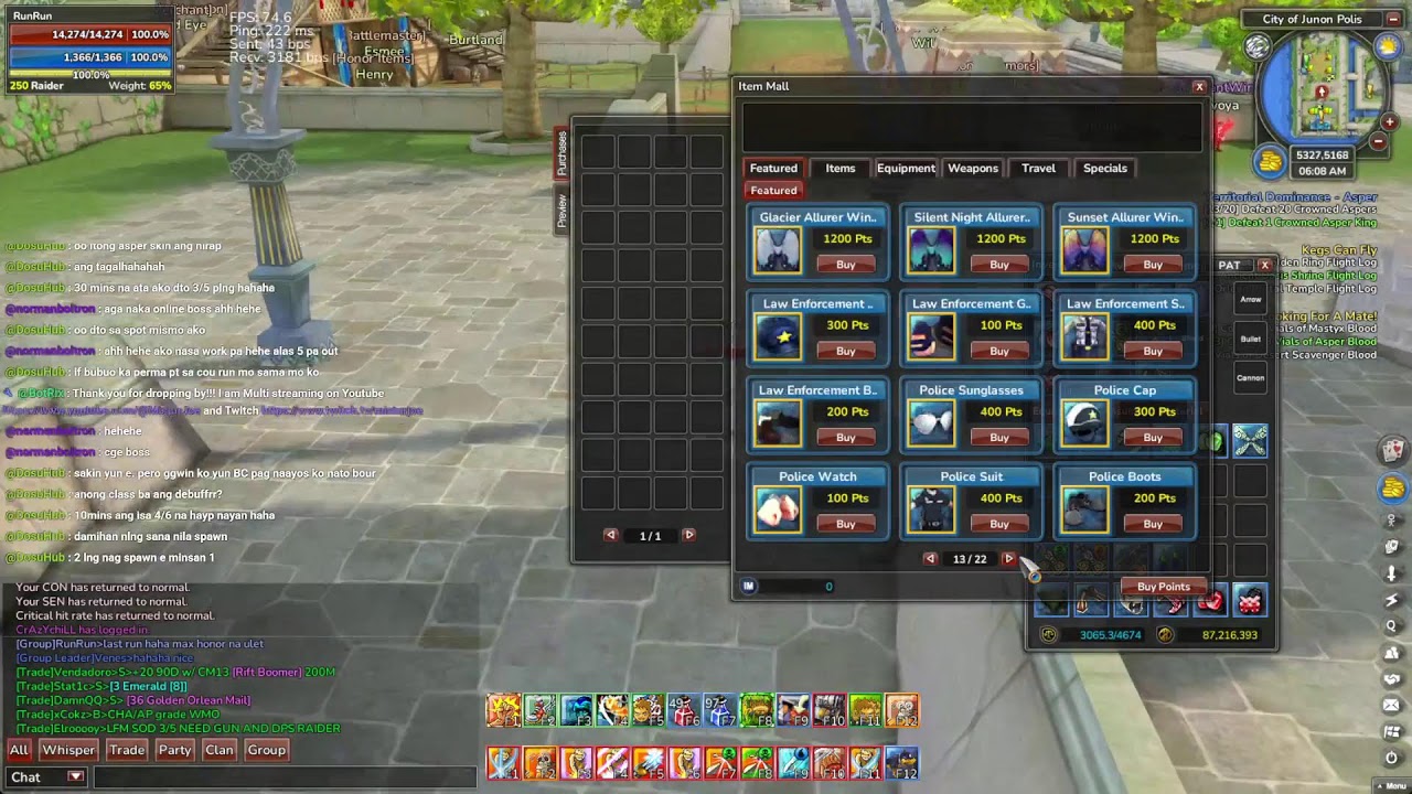 ROSE Online - Monday Dungeon runs?