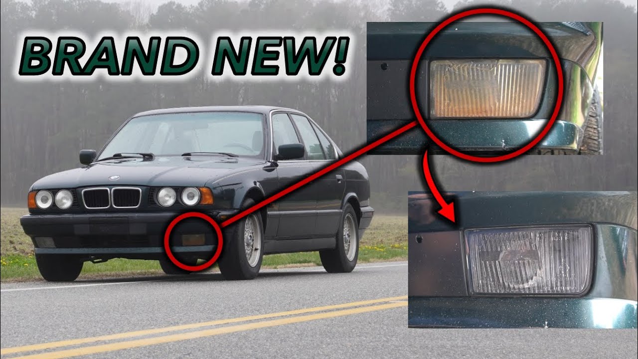 Restoring E34 Fog Lights With NEW Lenses! | E34 Fog Light Lens Replacement Walkthrough
