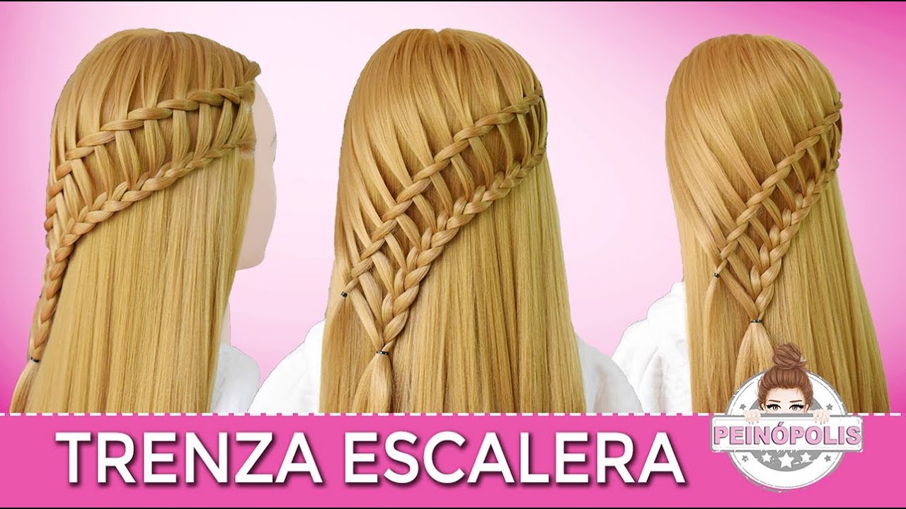 TRENZA ESCALERA | Peinados faciles y rapidos de Fiestas para Niñas | trenzas
