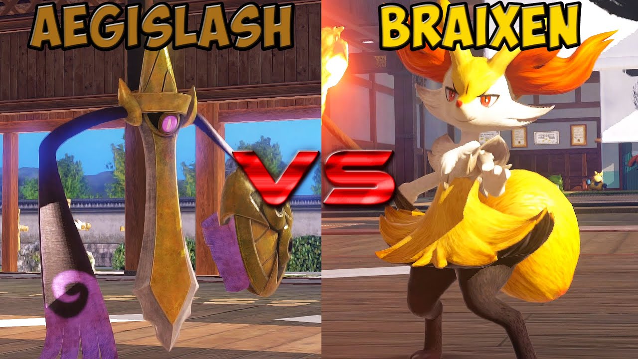 Pokken tournament DX - Aegislash vs Braixen