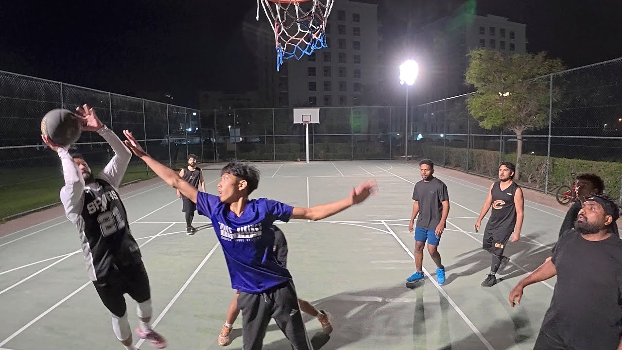 Intense Pick Up Game 4V4 Half Court