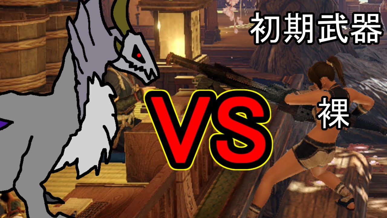 初期武器で原初を刻むメルゼナ！～裸ノーダメージを添えて～【サンブレイク】