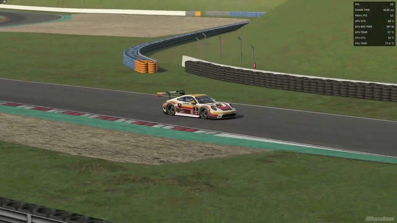 Iracing Porsche GT3 R  P2 Oschersleben
