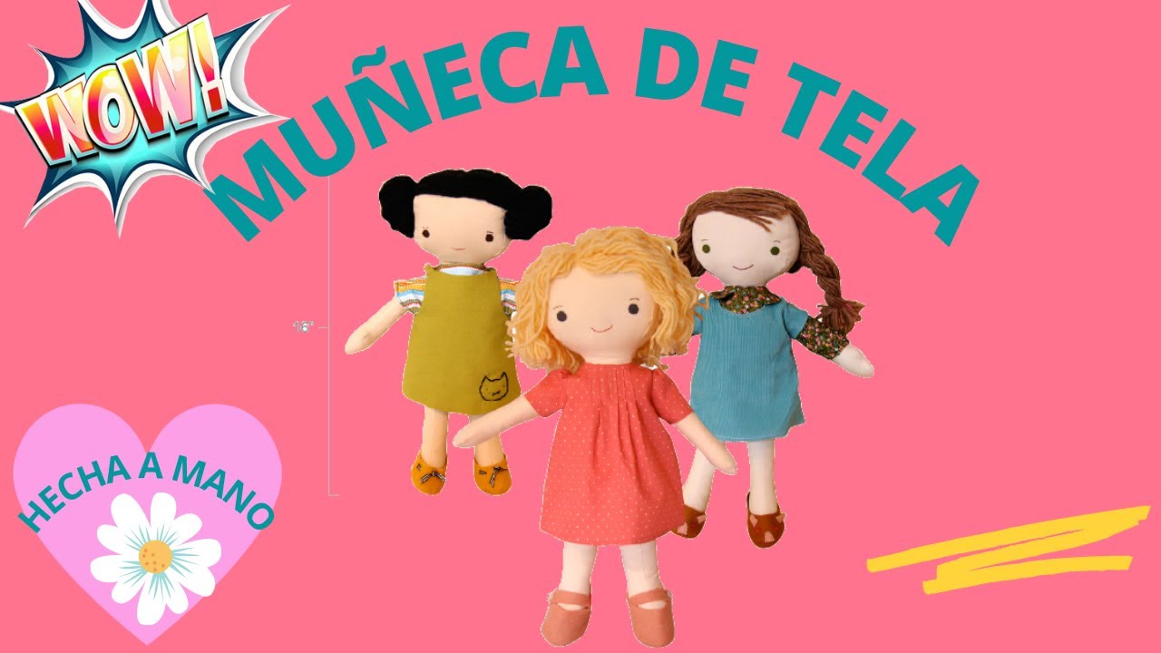 COMO HACER UNA MUÑECA DE TRAPO FÁCIL // COMO HACER UNA MUÑECA DE TELA PASO A PASO.