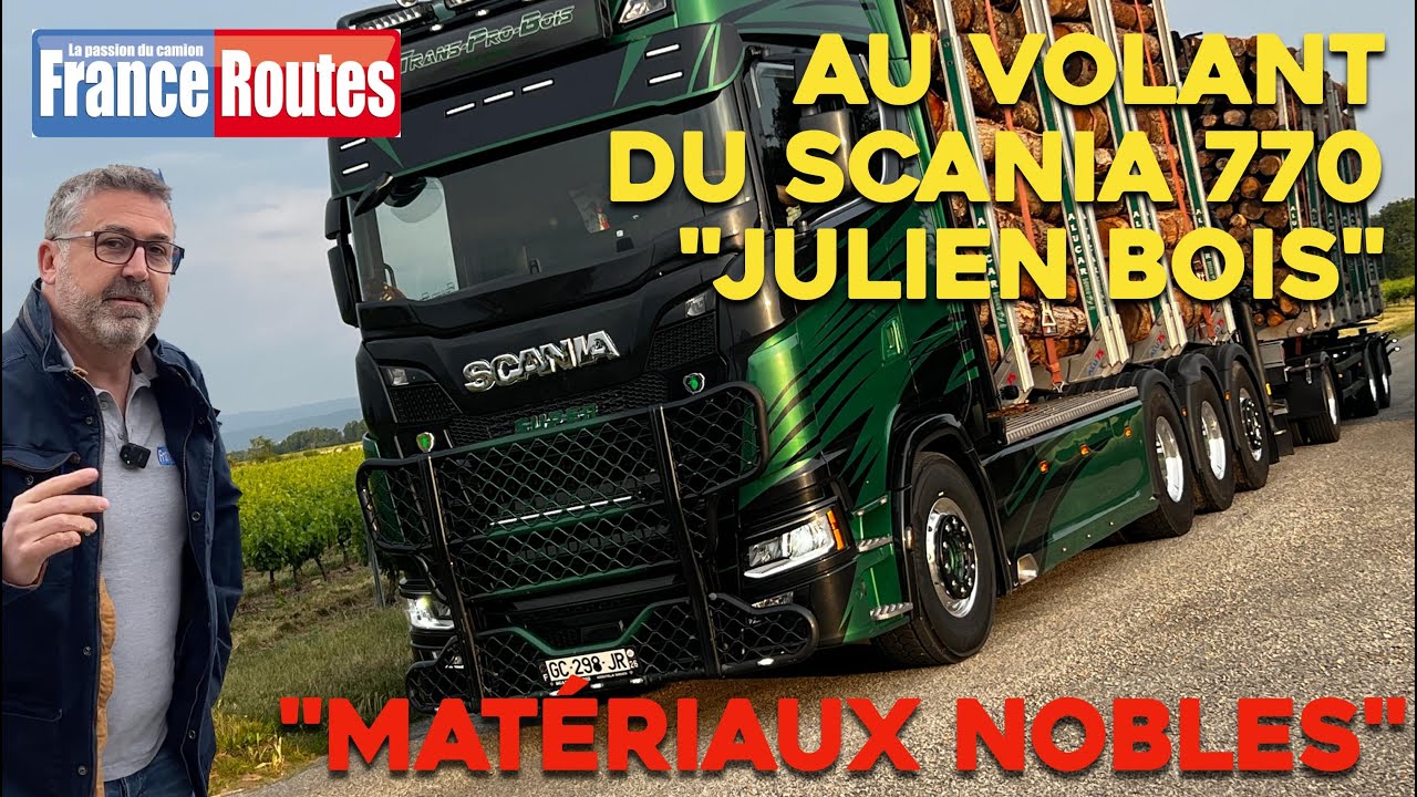 Essai d'un ensemble grumier Scania 770 S