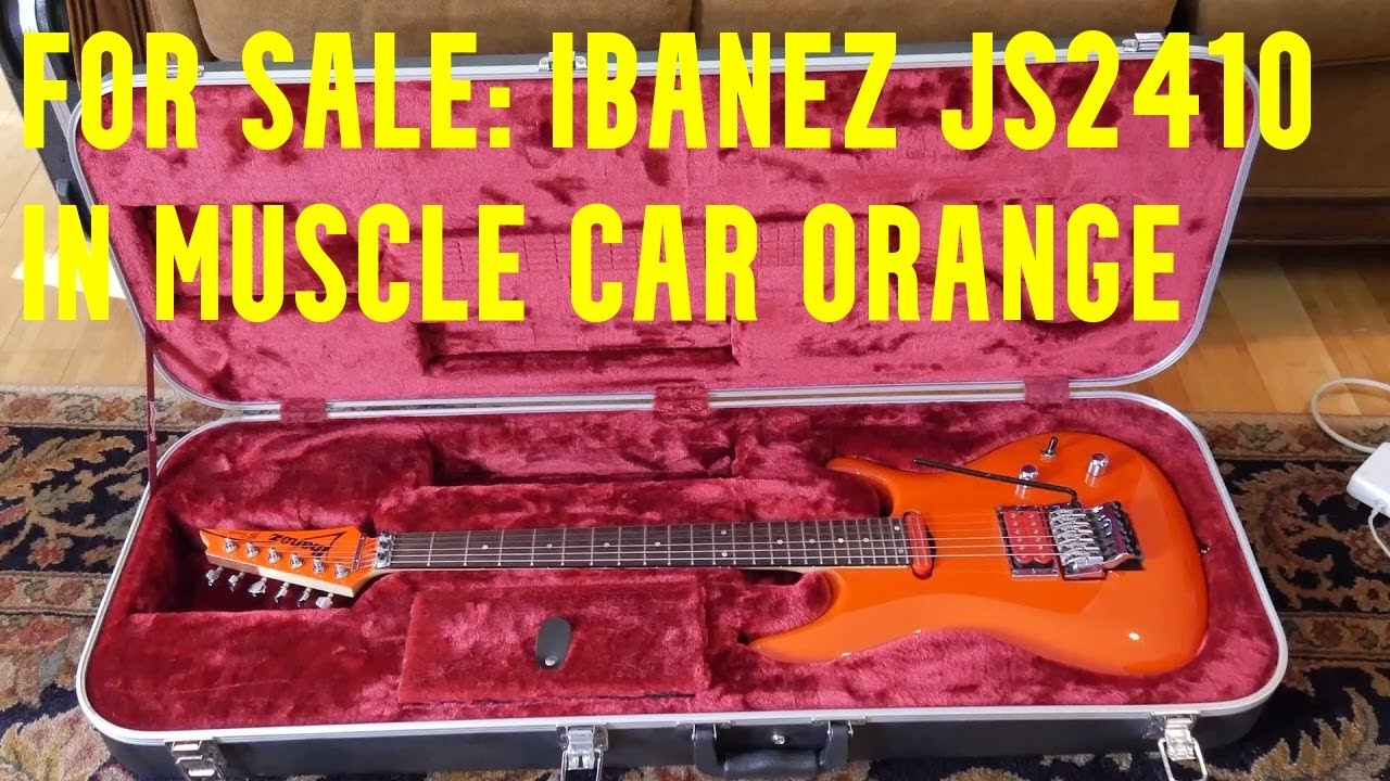 SOLD: Ibanez JS 2410 Joe Satriani Signature in Muscle Car Orange