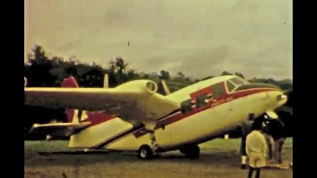 Ansett Airlines in PNG Caribou and Piaggio P166
