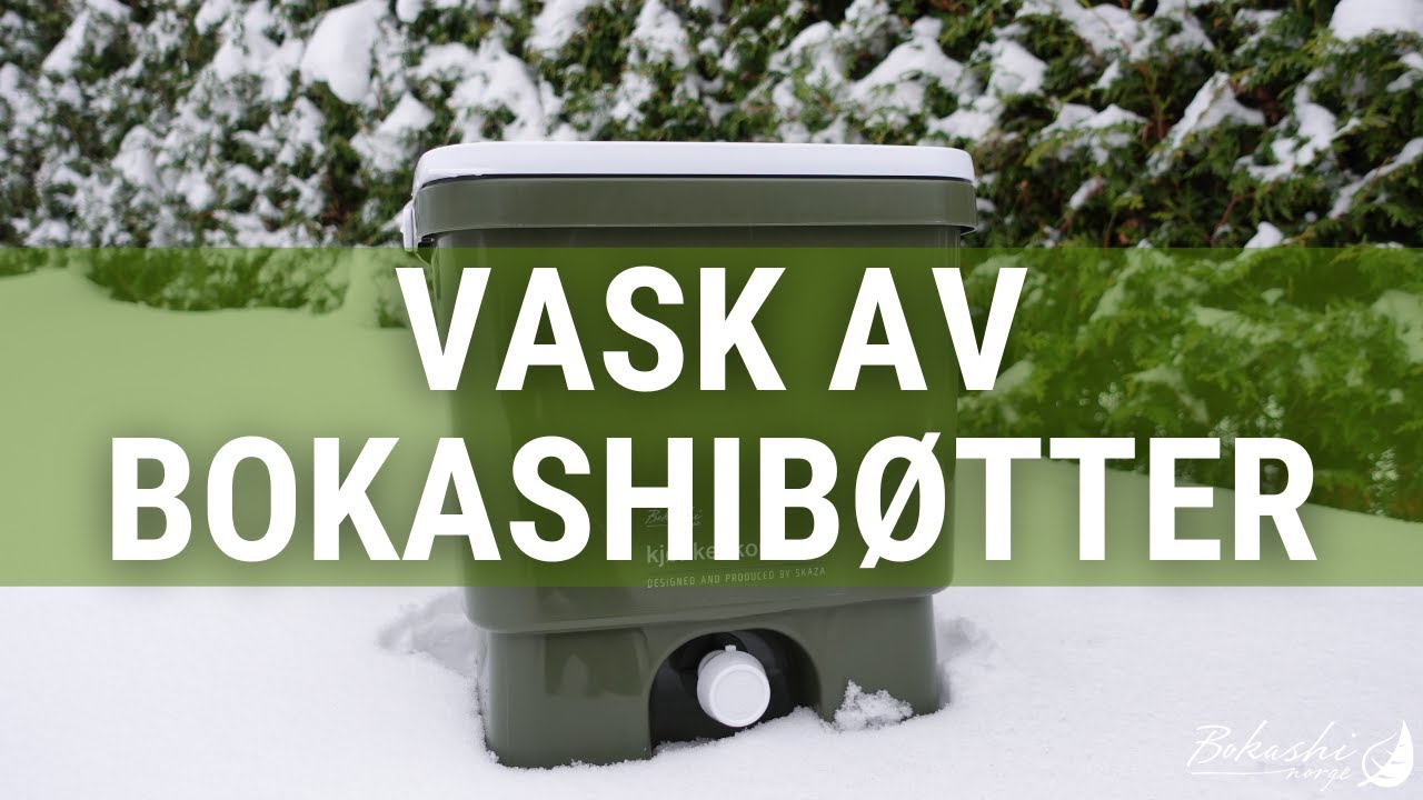 Vask av bokashibøtter