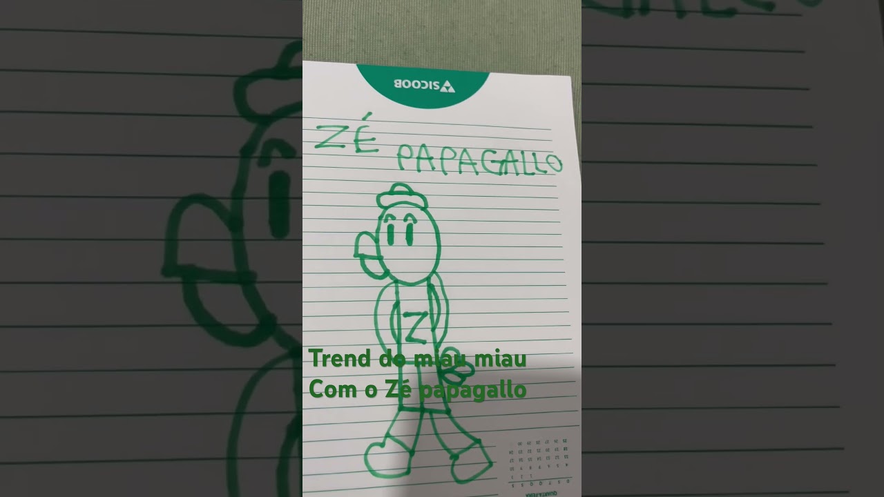 Trend do miau miau com o Zé papagallo 🦜🇮🇹(inspirado no vídeo do canal 