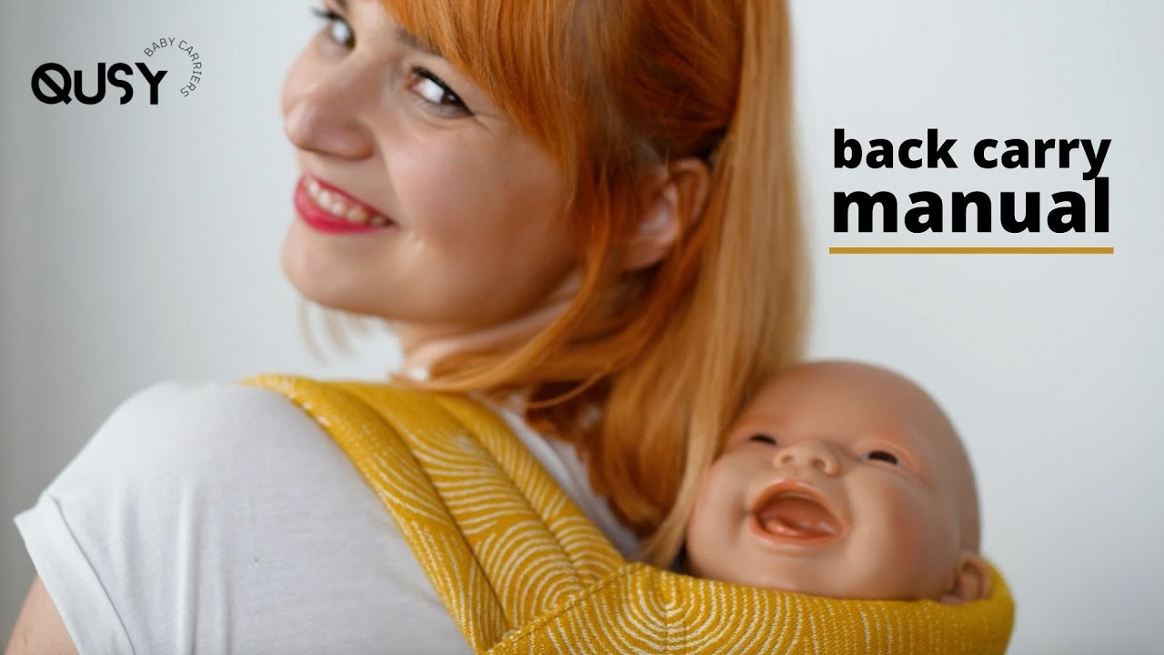 QUSY BABY CARRIER - back carry manual / instrukcja noszenia na plecach