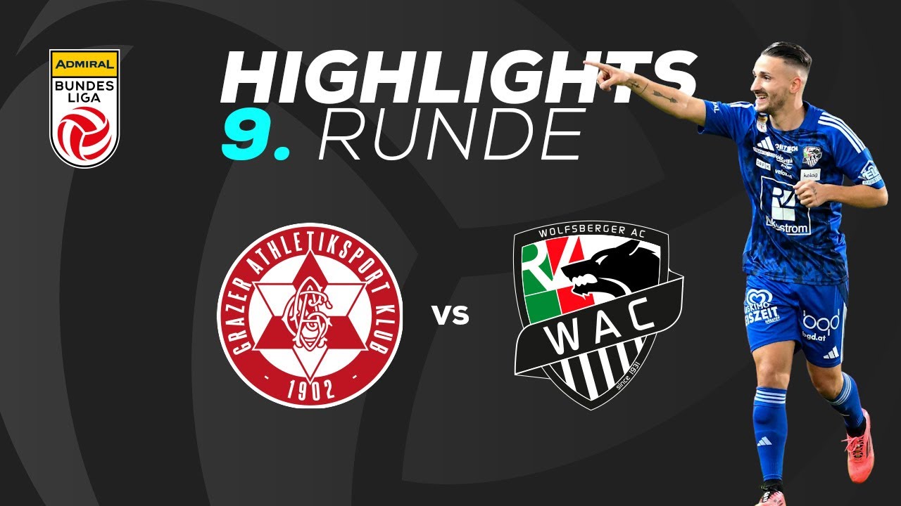 GAK 1902 - RZ Pellets WAC 9. Runde ADMIRAL Bundesliga 2025/26