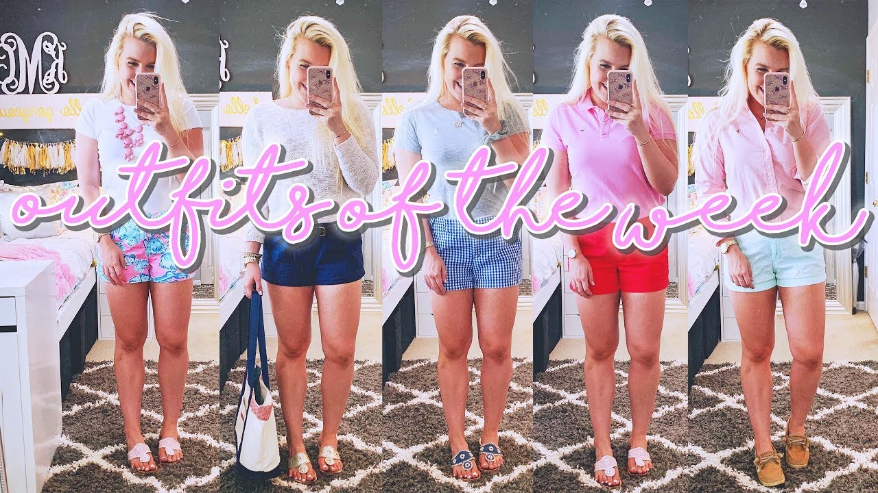 OOTW FIRST WEEK OF COLLEGE 2019 (PREPPY OUTFITS FOR CLASS) || Kellyprepster