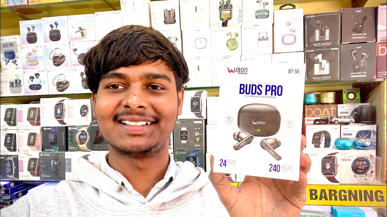 Обзор наушников Ubon BT-55 Buds Pro | 24 часа воспроизведения | Кристально чистый звук HD