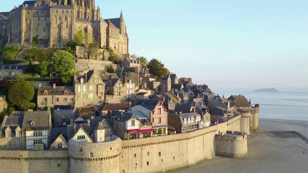 The incredibly Beautiful Mont Saint-Michel, France in HD by Drone DJI Mavic