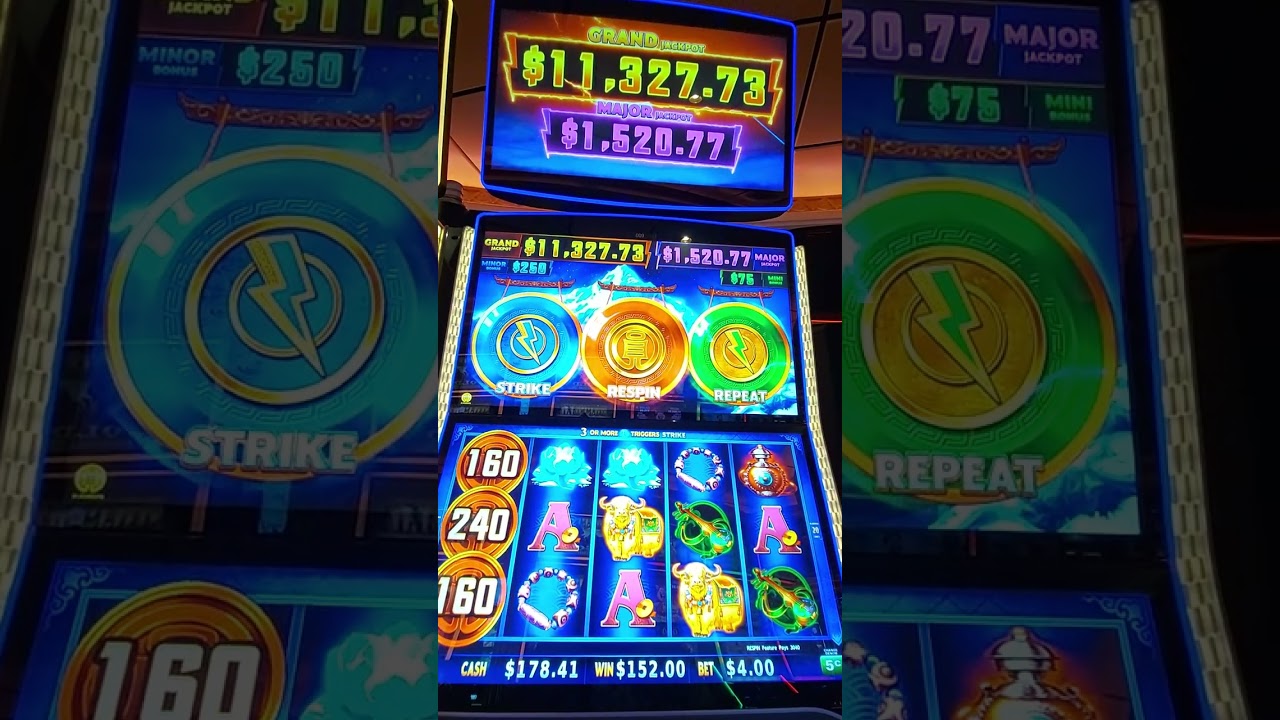 Lightning Gongs slot: We won Respin BONUSE$$$$ and first HANDPAY!!! 😱👍👍👍👍👍
