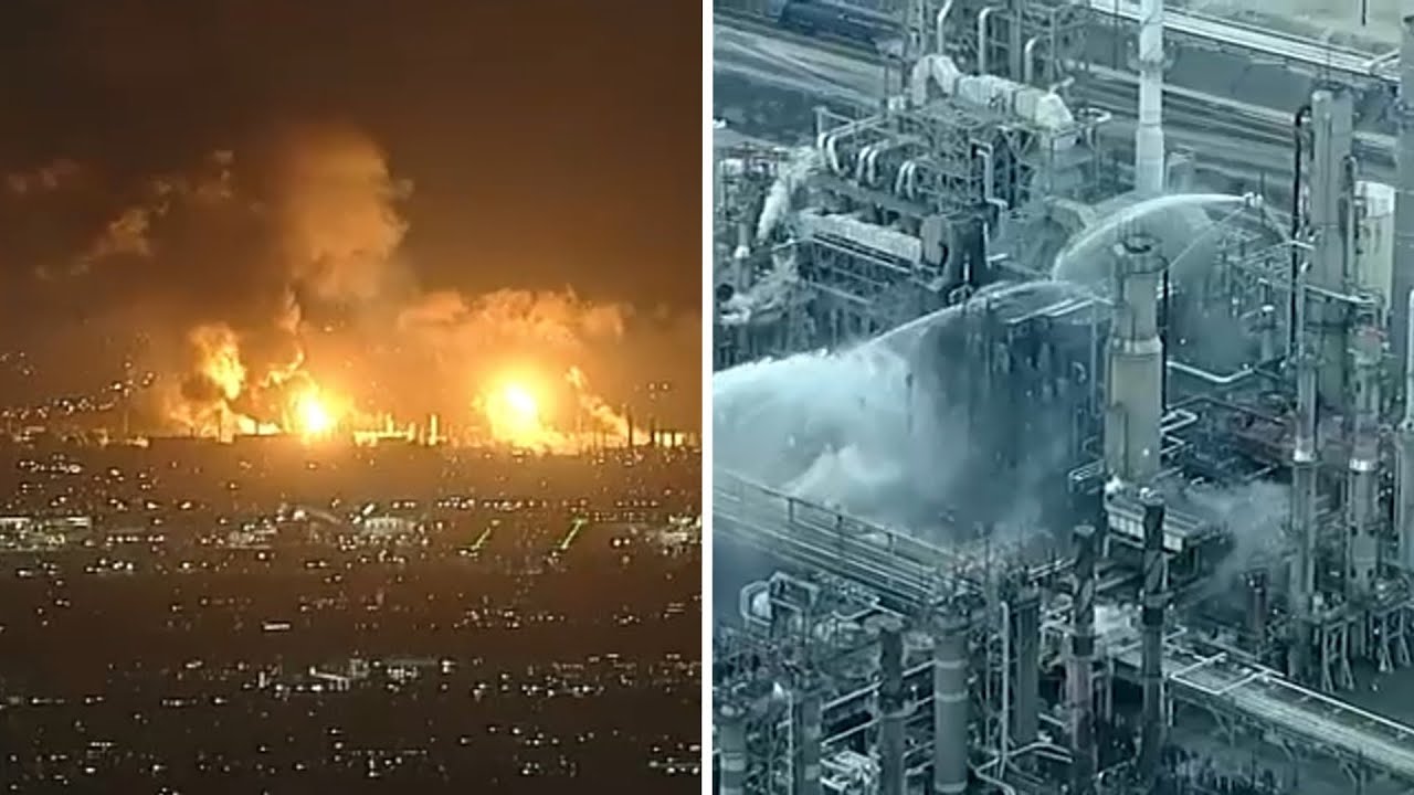 Massive fire at refinery near LA extinguished after Thursday night explosion