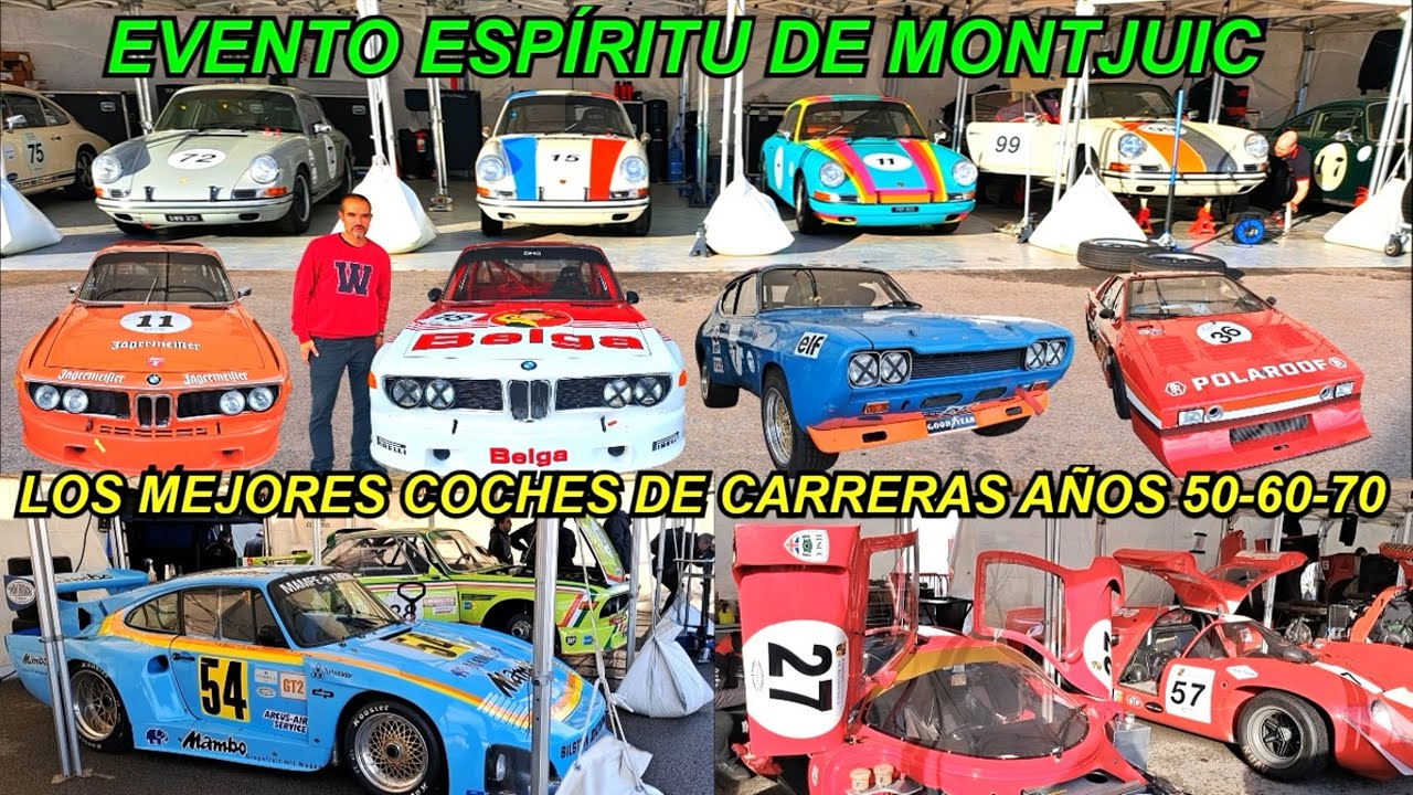 ✅Los coches clásicos de circuito años 50-60-70-80. Espíritu de Montjuic-Paddock. #carslover