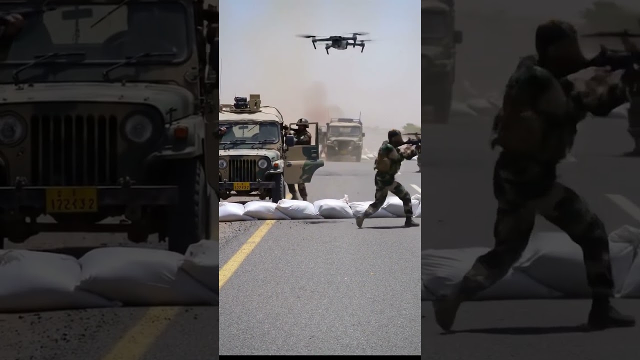 Indian Army vs Terrorists🔥Highway Gunfight in 8K | Real Combat Action | Army Operation#IndianArmy
