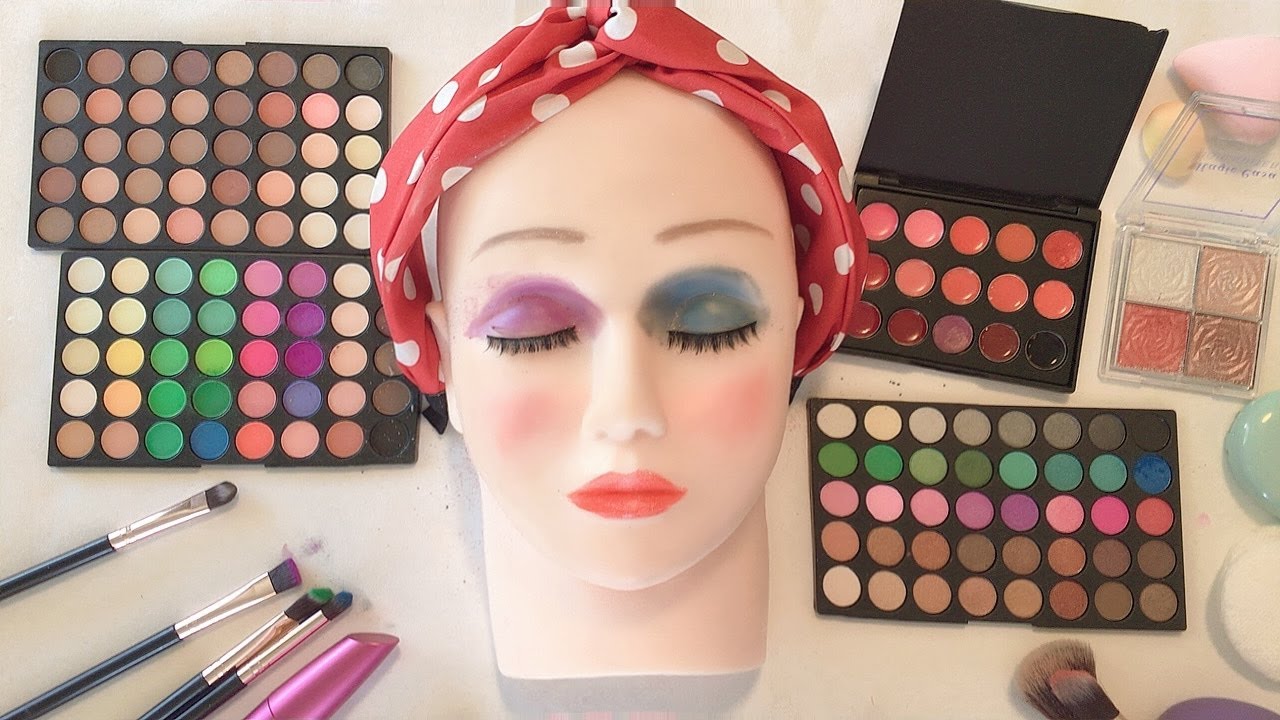 ASMR Makeup on Mannequin  (No Talking) | ASMR Harley Quinn Makeup Satisfying Vídeos