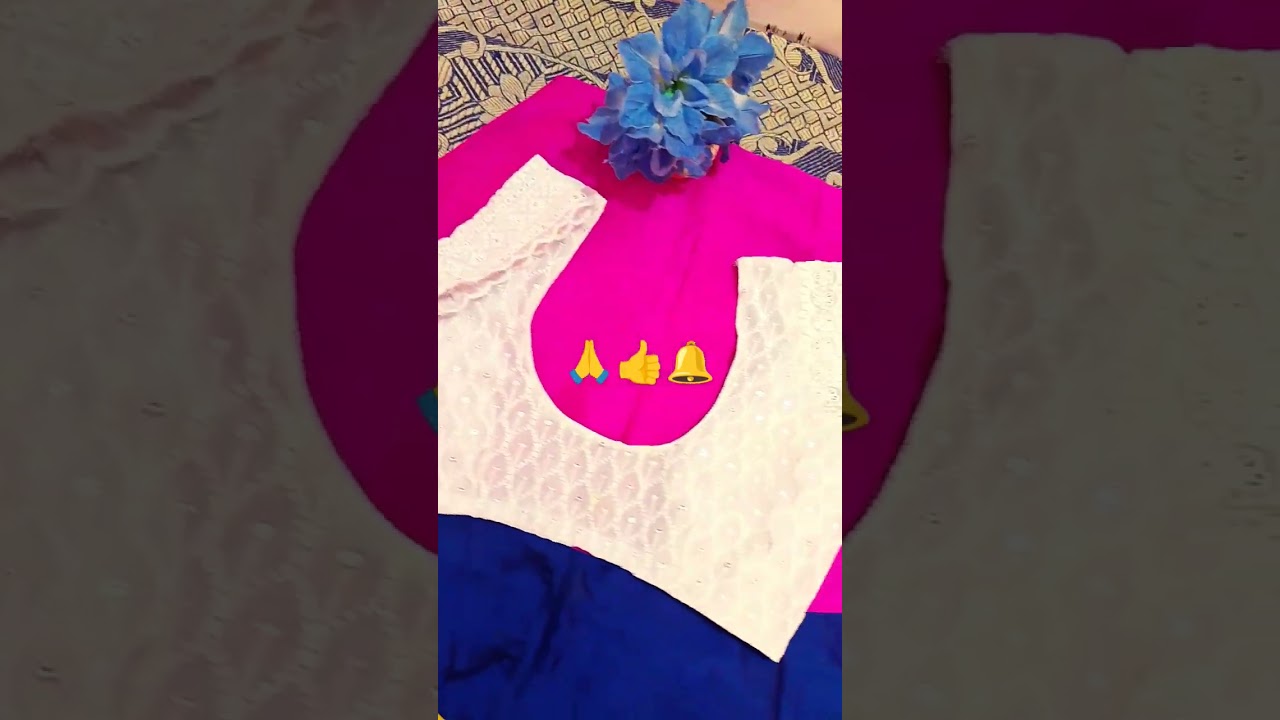 cutwork chiken blouse design