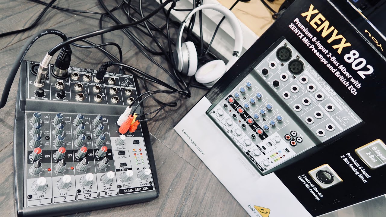 ОБЗОР и настройка микшерного пульта Behringer XENYX 802 — лучший компактный микшер?