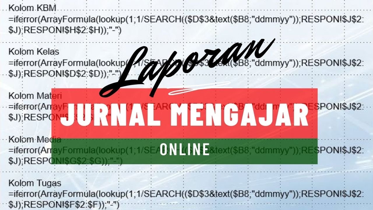 Laporan Jurnal Mengajar Online