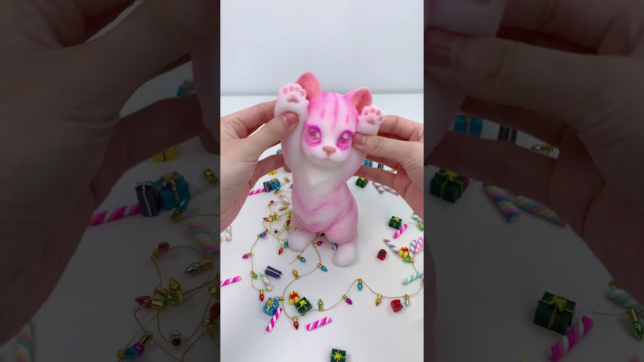 FUFUSQUISHY ASMR🐱🐱Pink Cheer Cat