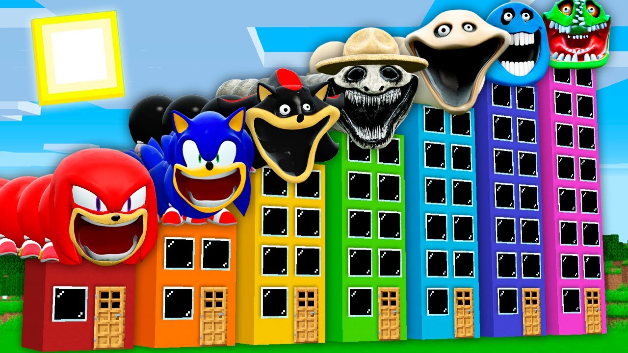 SOBREVIVÊNCIA em TODOS os HOTÉIS do HUNGRY WORM | HUNGRY SONIC WORM | HUNGRY SNAKE  no Minecraft!