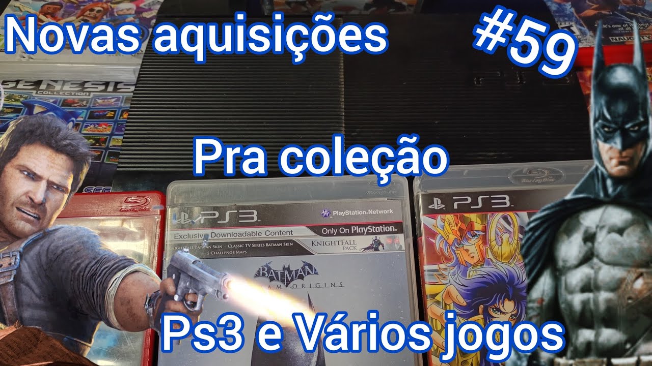 Novas aquisições pra coleção#59 Ps3 e vários jogos novos!!! Um feliz ano novo atrasado pra vocês 🎉🎉