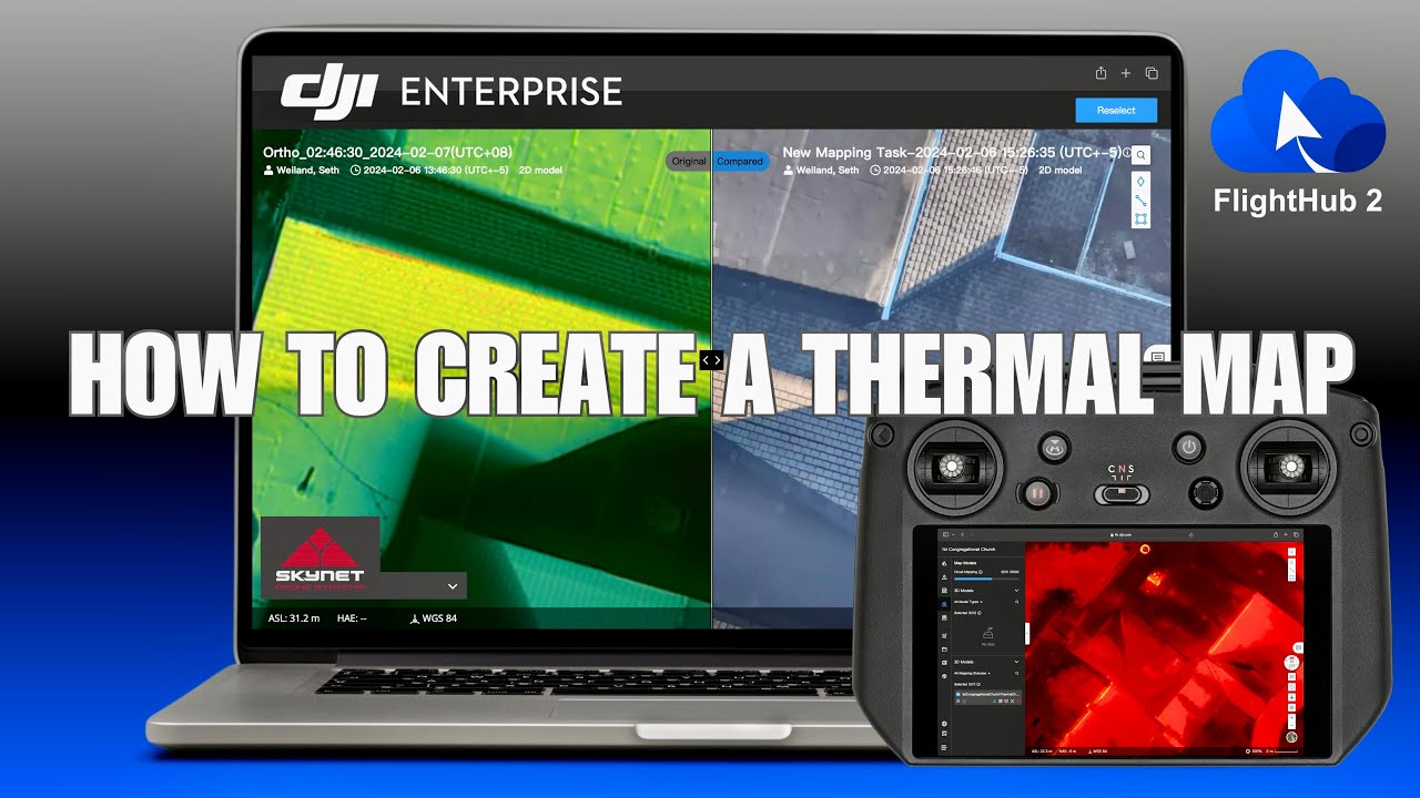 HOW to CREATE an Orthomosaic THERMAL Map and Thermal INSPECTION using DJI FlightHub 2