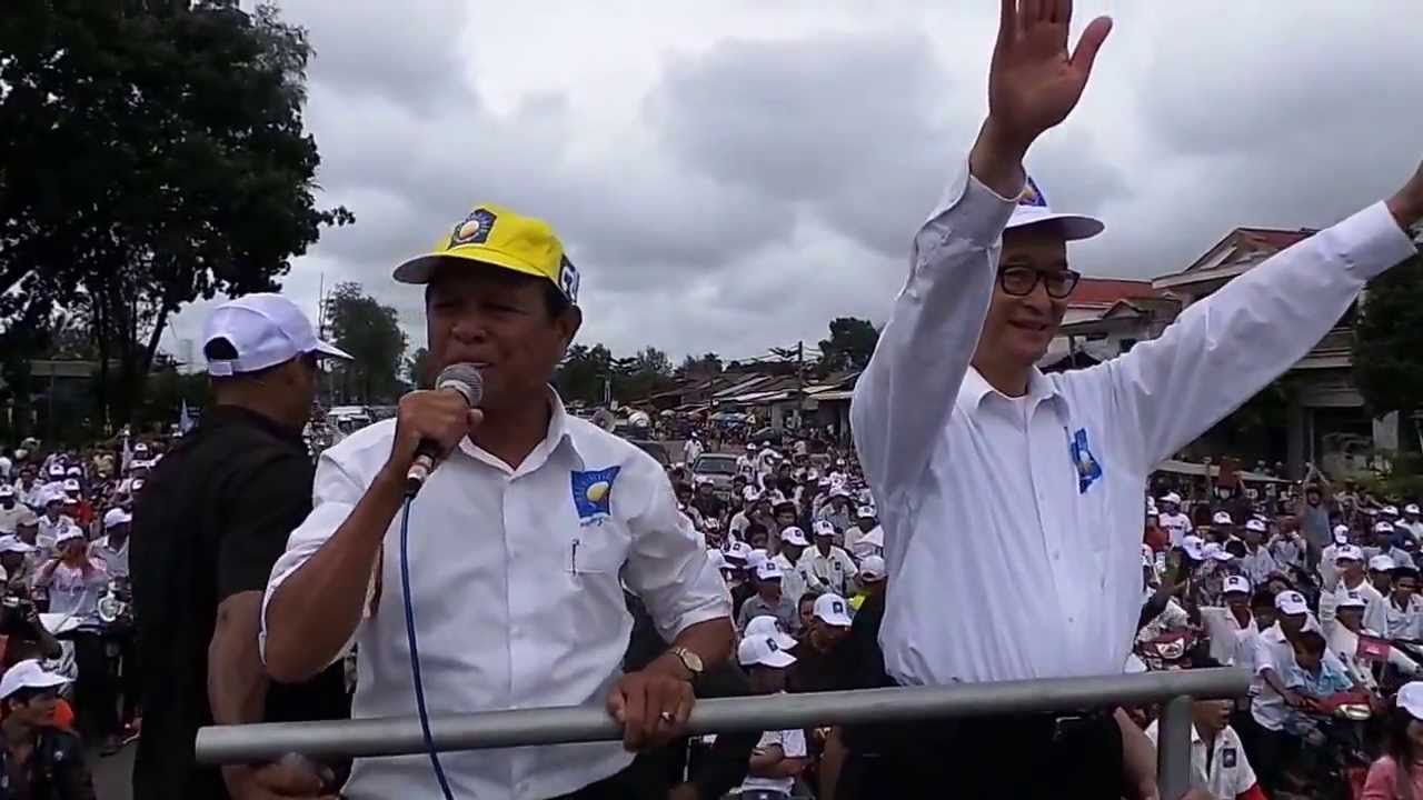 kem sokha n sam rainsy at kampong som