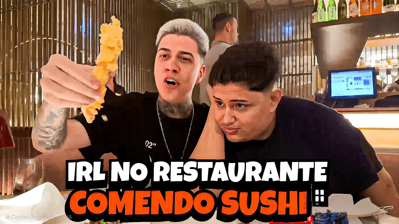 IRL JANTANDO SUSHI COM YURI22, MURILOSO, SHARK, ASTRO e PITCHULA!!