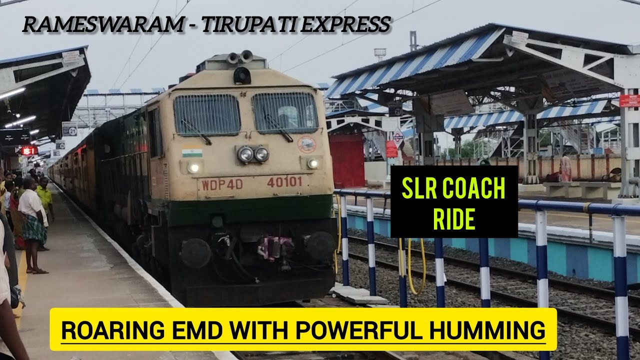 Diesel fest || Meenakshi express journey in MNM - MDU single line || Roaring EMD & Powerful Humming