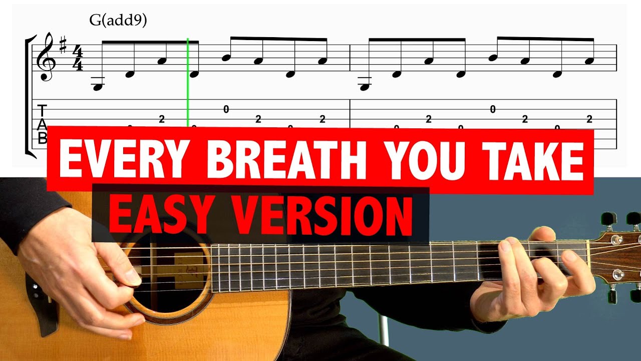 Every Breath You Take - Guitar Riff (EASY VERSION)