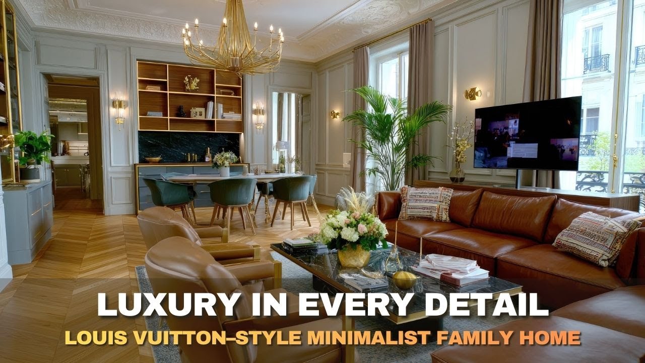 How Luxury Minimalism Transforms a Small Family Home | Louis Vuitton–Inspired Interior