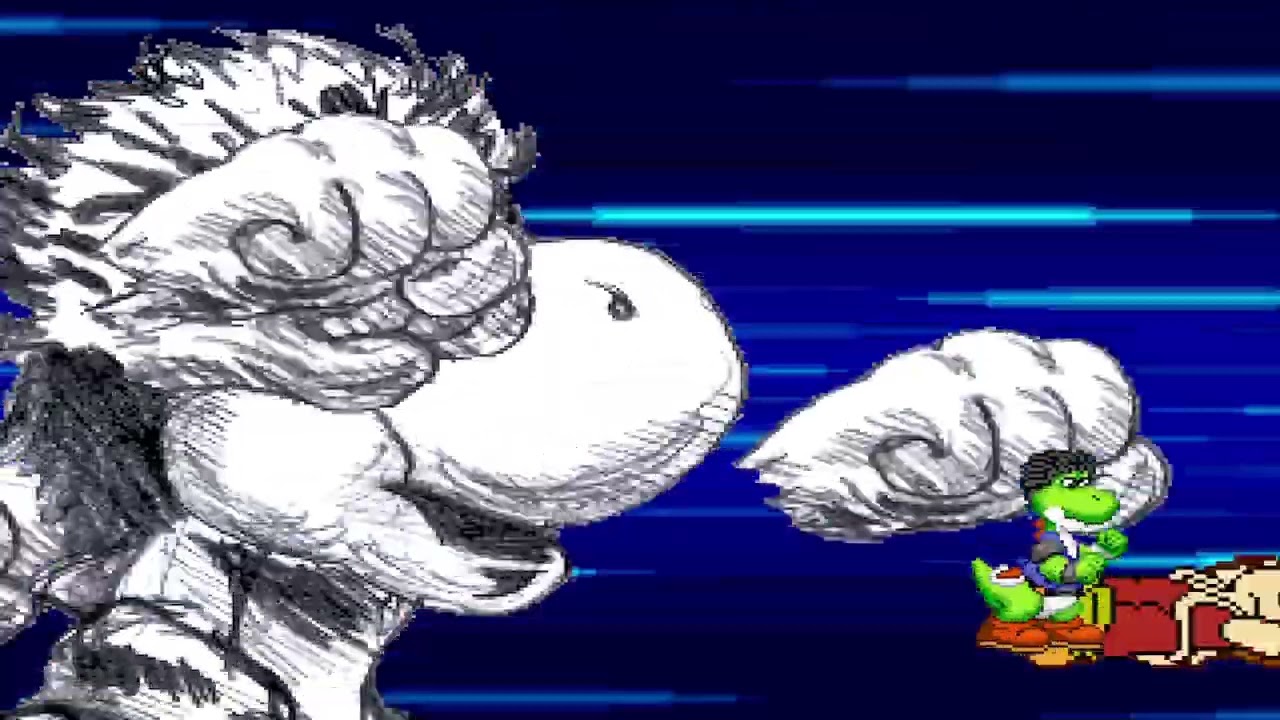 NICK54222 MUGEN: Kart Fighter Yoshi VS Kinopio & Donkey Kong Jr.