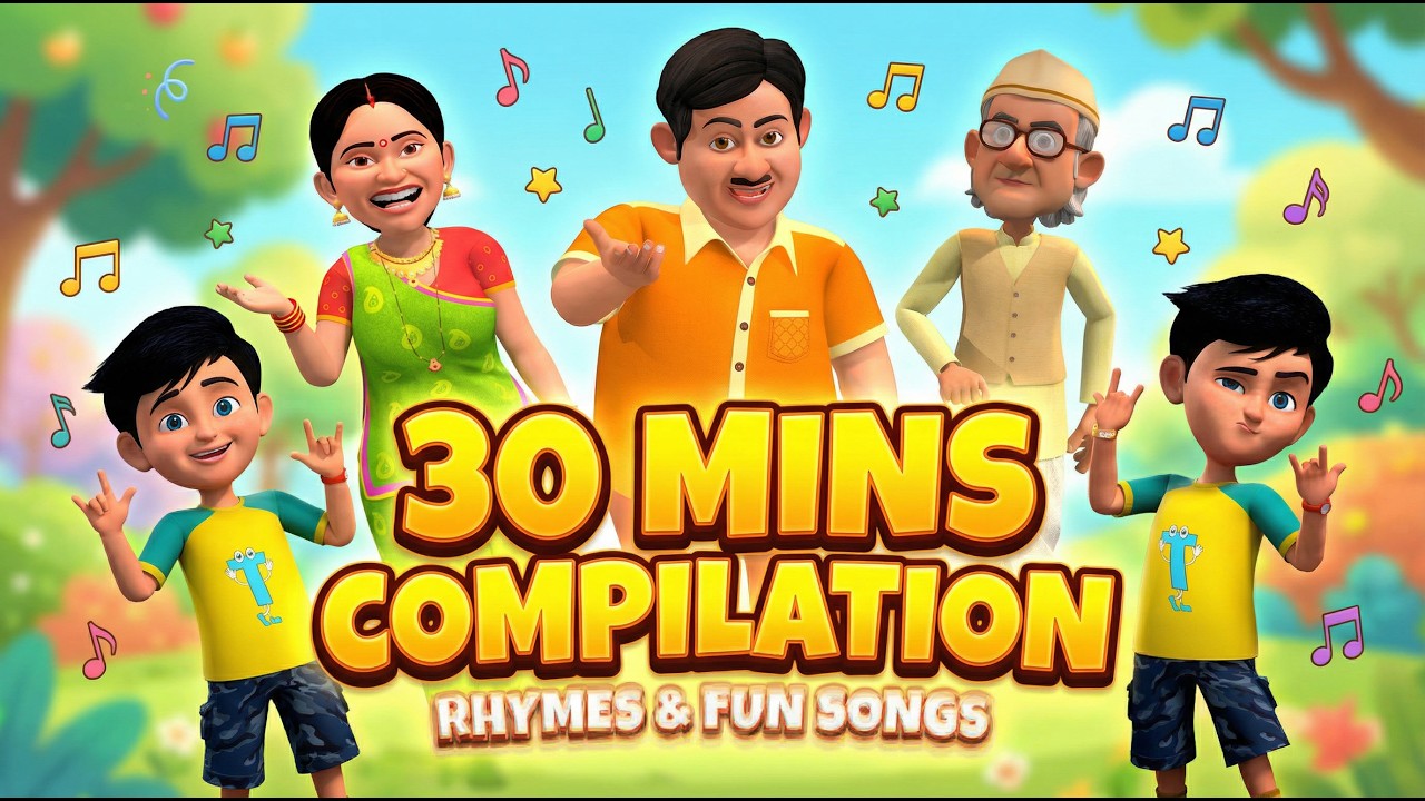30 Minutes Marathi Nursery Rhymes | Non-Stop Marathi Balgeet & Kids Songs Collection