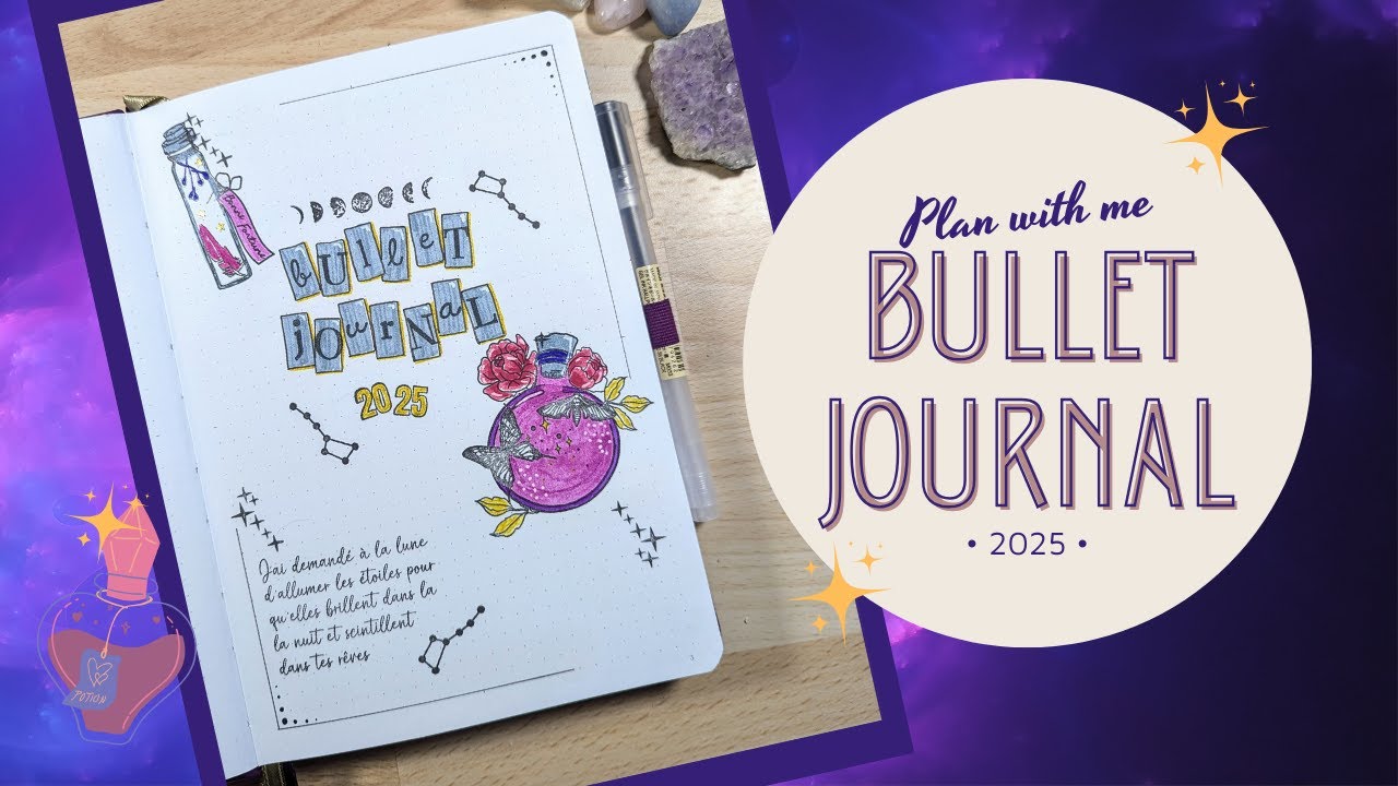 [BULLET JOURNAL] MISE EN PLACE 2025 - NOUVEAU CARNET ! JE RECOMMENCE TOUT...