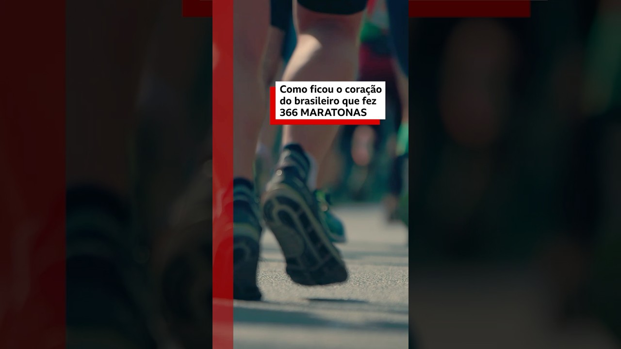 O que aconteceu com cora&ccedil;&atilde;o de brasileiro que correu 🏃&zwj;♂️ 366 maratonas em 366 dias #bbcnewsbrasil