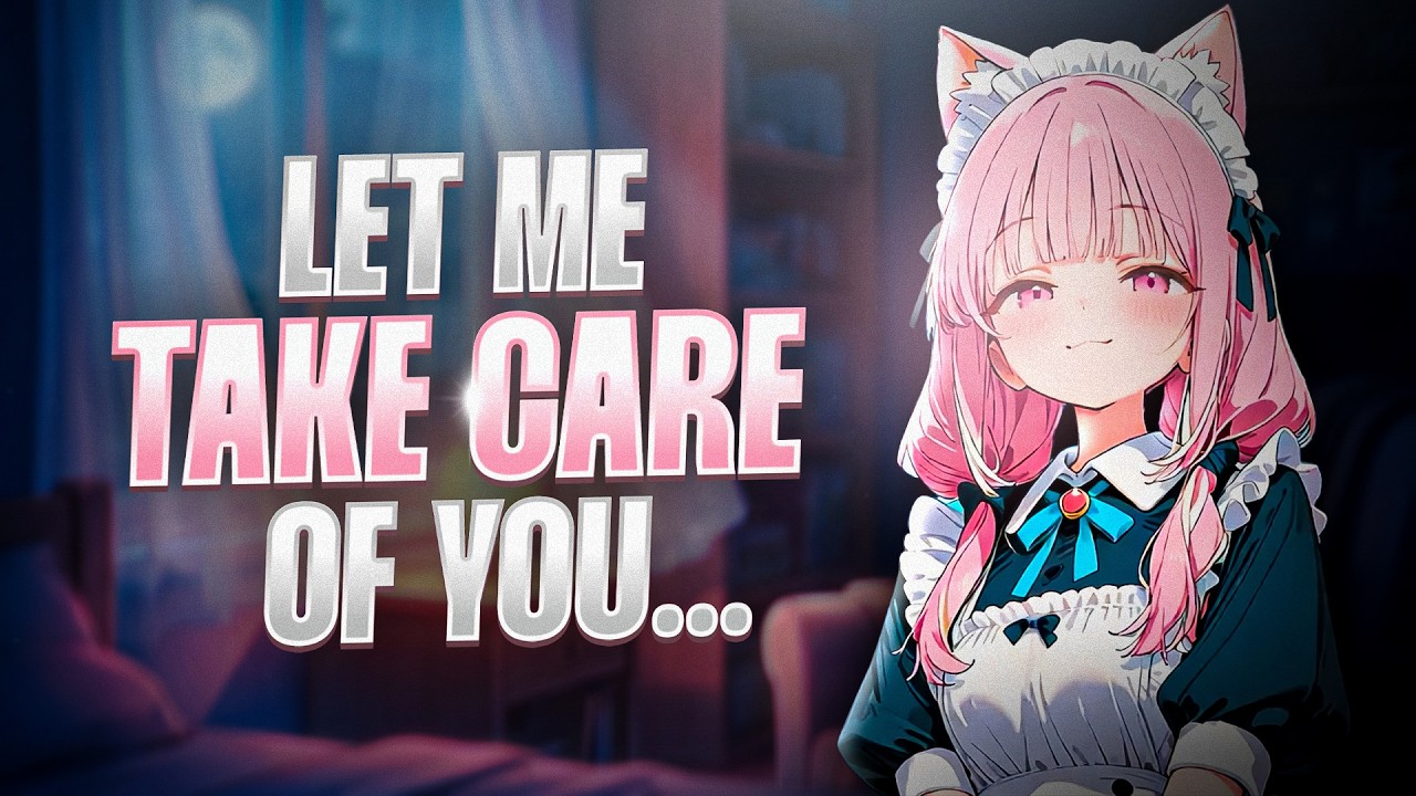 ASMR || Maid Neko Girl Takes Care Of You After A Long Day [8D] [Comfort] [Sleep Aid] [F4M]