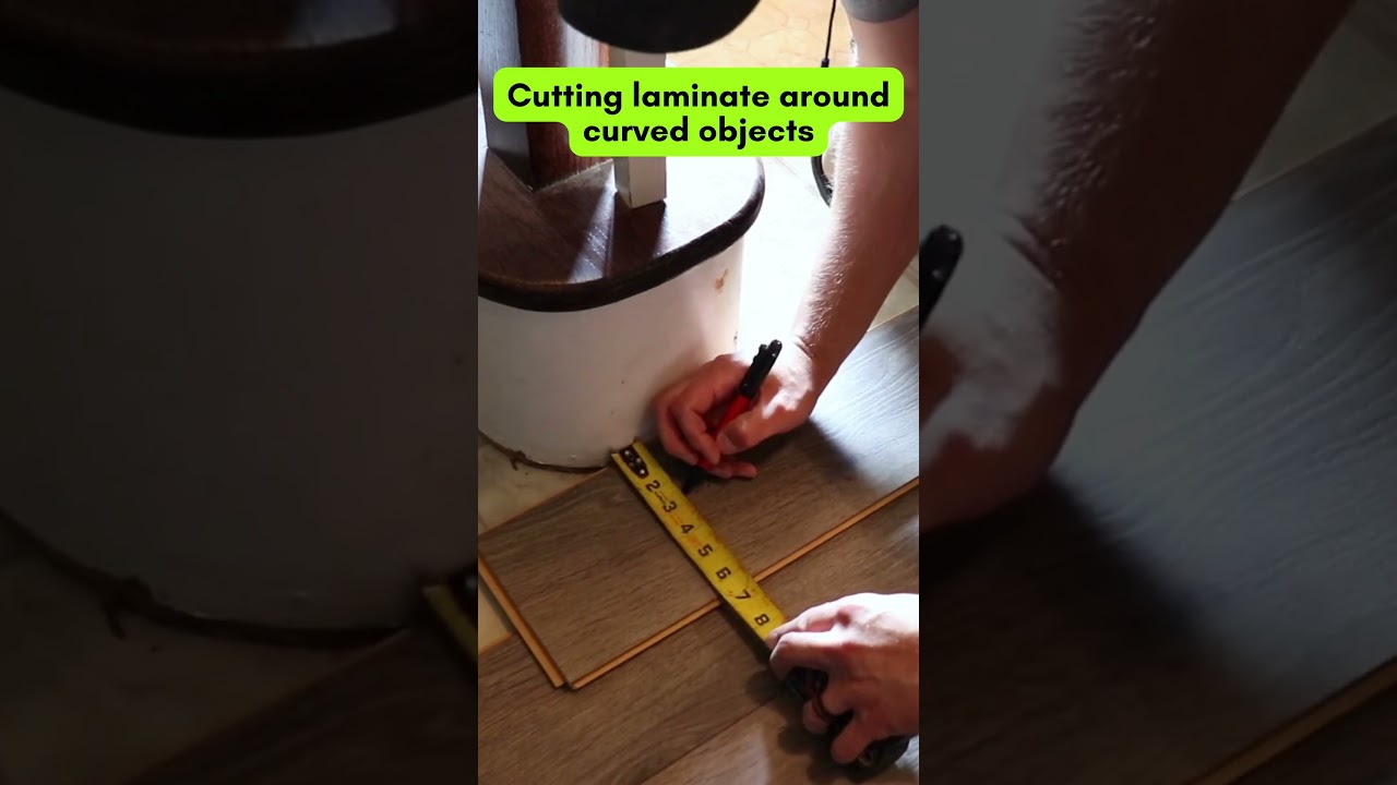 Hack for cutting laminate around curves!