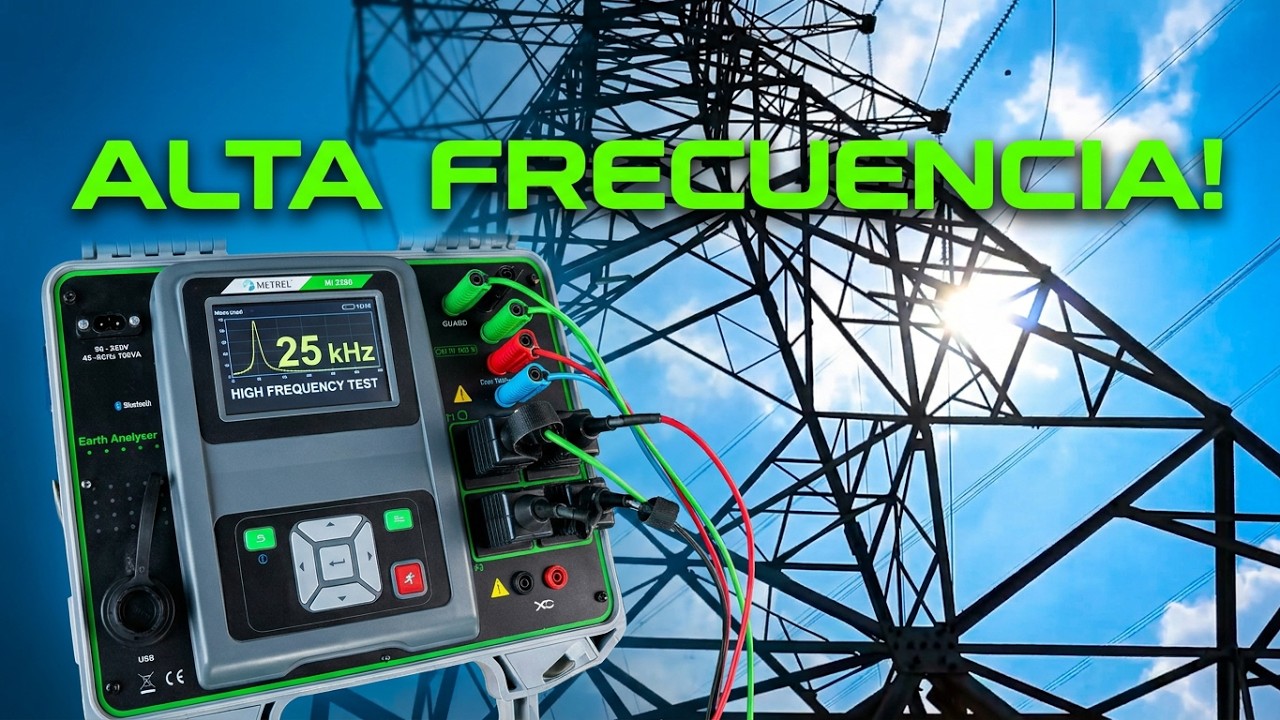 Medidor de Resistencia de Tierras en Alta Frecuencia Modelo MI3290 Marca Metrel
