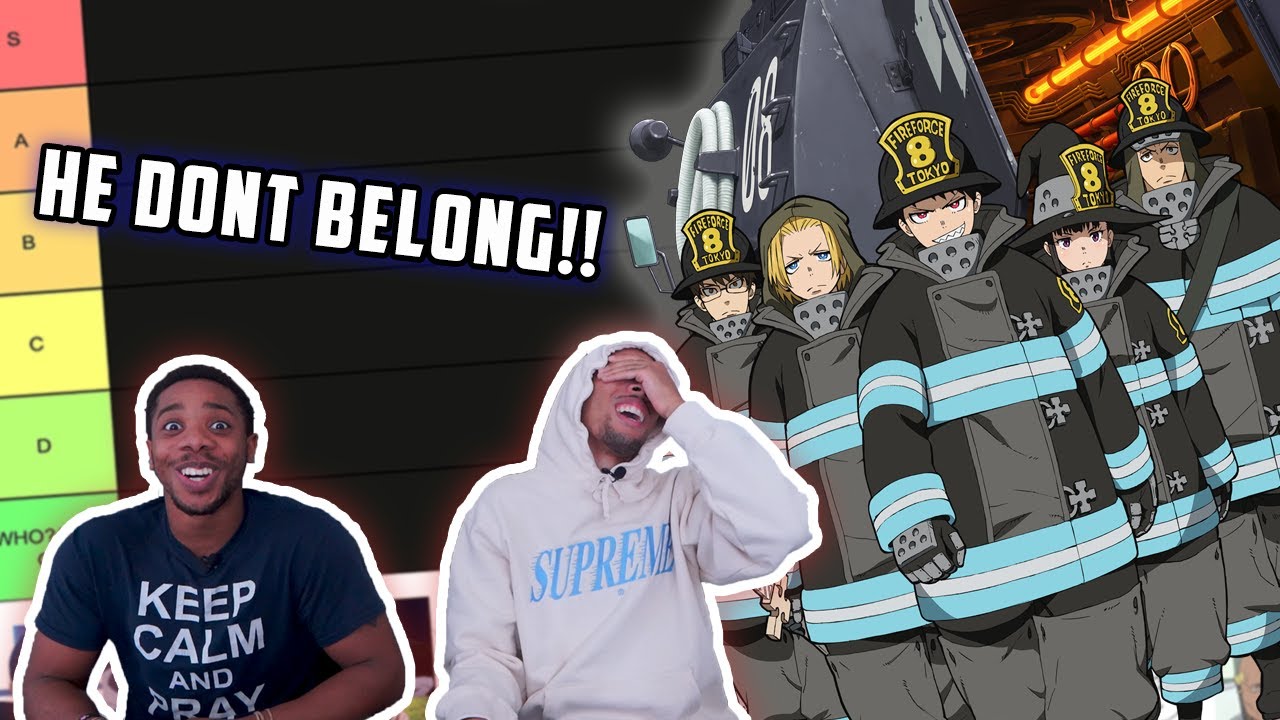 STRONGEST FIRE FORCE CHARACTERS TIER LIST!