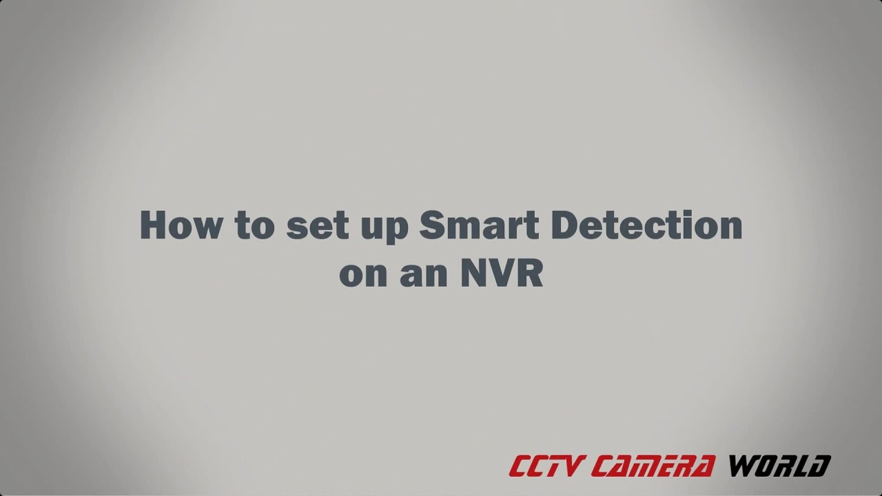 How to set up Smart Detection on an NVR